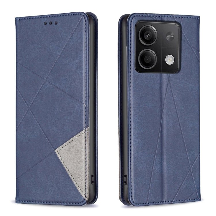 Rhombus Texture Magnetic Leather Phone Case, For Xiaomi Poco M6 4G / Redmi 13 4G, For Xiaomi Redmi Note 13 Pro 4G Global, For Xiaomi Poco M6 Pro 4G, For Xiaomi Redmi A3, For Xiaomi Redmi Note 13 4G Global, For Xiaomi Redmi K70E, For Xiaomi Redmi Note 1...