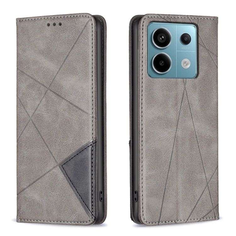 Rhombus Texture Magnetic Leather Phone Case, For Xiaomi Poco M6 4G / Redmi 13 4G, For Xiaomi Redmi Note 13 Pro 4G Global, For Xiaomi Poco M6 Pro 4G, For Xiaomi Redmi A3, For Xiaomi Redmi Note 13 4G Global, For Xiaomi Redmi K70E, For Xiaomi Redmi Note 1...