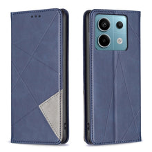Load image into Gallery viewer, Rhombus Texture Magnetic Leather Phone Case, For Xiaomi Poco M6 4G / Redmi 13 4G, For Xiaomi Redmi Note 13 Pro 4G Global, For Xiaomi Poco M6 Pro 4G, For Xiaomi Redmi A3, For Xiaomi Redmi Note 13 4G Global, For Xiaomi Redmi K70E, For Xiaomi Redmi Note 1...