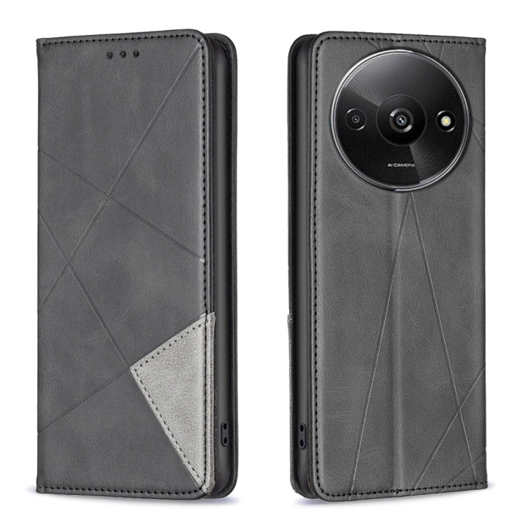 Rhombus Texture Magnetic Leather Phone Case, For Xiaomi Poco M6 4G / Redmi 13 4G, For Xiaomi Redmi Note 13 Pro 4G Global, For Xiaomi Poco M6 Pro 4G, For Xiaomi Redmi A3, For Xiaomi Redmi Note 13 4G Global, For Xiaomi Redmi K70E, For Xiaomi Redmi Note 1...