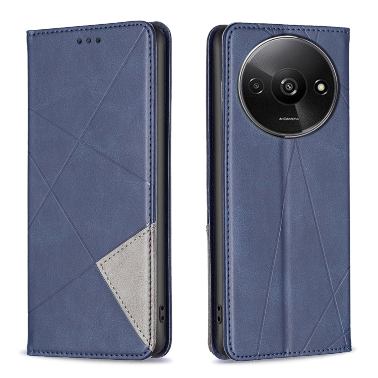 Rhombus Texture Magnetic Leather Phone Case, For Xiaomi Poco M6 4G / Redmi 13 4G, For Xiaomi Redmi Note 13 Pro 4G Global, For Xiaomi Poco M6 Pro 4G, For Xiaomi Redmi A3, For Xiaomi Redmi Note 13 4G Global, For Xiaomi Redmi K70E, For Xiaomi Redmi Note 1...