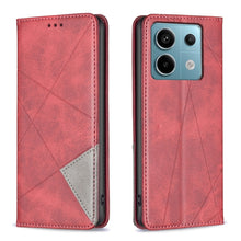 Load image into Gallery viewer, Rhombus Texture Magnetic Leather Phone Case, For Xiaomi Poco M6 4G / Redmi 13 4G, For Xiaomi Redmi Note 13 Pro 4G Global, For Xiaomi Poco M6 Pro 4G, For Xiaomi Redmi A3, For Xiaomi Redmi Note 13 4G Global, For Xiaomi Redmi K70E, For Xiaomi Redmi Note 1...