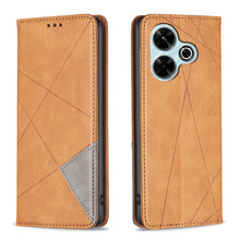 Load image into Gallery viewer, Rhombus Texture Magnetic Leather Phone Case, For Xiaomi Poco M6 4G / Redmi 13 4G, For Xiaomi Redmi Note 13 Pro 4G Global, For Xiaomi Poco M6 Pro 4G, For Xiaomi Redmi A3, For Xiaomi Redmi Note 13 4G Global, For Xiaomi Redmi K70E, For Xiaomi Redmi Note 1...