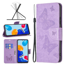 Load image into Gallery viewer, Two Butterflies Embossing Leather Phone Case, For Xiaomi Poco F5 5G / Redmi Note 12 Turbo, For Xiaomi Redmi Note 12S 4G / Note 11, For Xiaomi Civi 3 5G