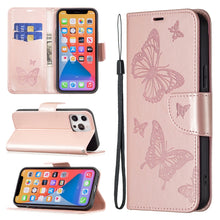 Load image into Gallery viewer, Two Butterflies Embossing Leather Phone Case, For Xiaomi Redmi Note 13 Pro 4G Global, For Xiaomi Poco M6 Pro 4G, For Xiaomi Redmi Note 13 4G Global, For Xiaomi Redmi Note 13, For Xiaomi Redmi 13C, For Xiaomi Redmi Note 13 Pro+ 5G                       ...