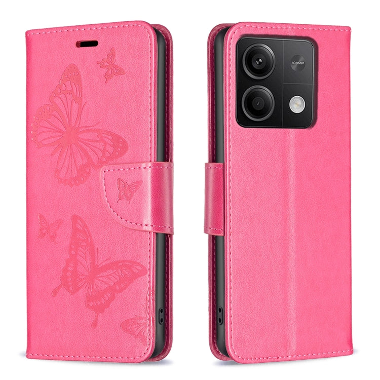 Two Butterflies Embossing Leather Phone Case, For Xiaomi Redmi Note 13 Pro 4G Global, For Xiaomi Poco M6 Pro 4G, For Xiaomi Redmi Note 13 4G Global, For Xiaomi Redmi Note 13, For Xiaomi Redmi 13C, For Xiaomi Redmi Note 13 Pro+ 5G                       ...