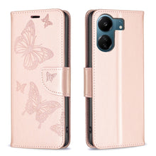 Load image into Gallery viewer, Two Butterflies Embossing Leather Phone Case, For Xiaomi Redmi Note 13 Pro 4G Global, For Xiaomi Poco M6 Pro 4G, For Xiaomi Redmi Note 13 4G Global, For Xiaomi Redmi Note 13, For Xiaomi Redmi 13C, For Xiaomi Redmi Note 13 Pro+ 5G                       ...