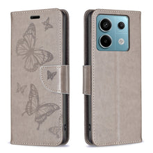 Load image into Gallery viewer, Two Butterflies Embossing Leather Phone Case, For Xiaomi Redmi Note 13 Pro 4G Global, For Xiaomi Poco M6 Pro 4G, For Xiaomi Redmi Note 13 4G Global, For Xiaomi Redmi Note 13, For Xiaomi Redmi 13C, For Xiaomi Redmi Note 13 Pro+ 5G                       ...
