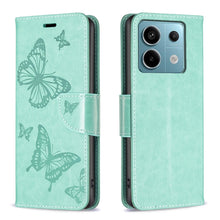 Load image into Gallery viewer, Two Butterflies Embossing Leather Phone Case, For Xiaomi Redmi Note 13 Pro 4G Global, For Xiaomi Poco M6 Pro 4G, For Xiaomi Redmi Note 13 4G Global, For Xiaomi Redmi Note 13, For Xiaomi Redmi 13C, For Xiaomi Redmi Note 13 Pro+ 5G                       ...