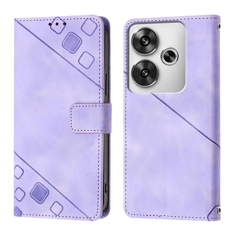 Skin Feel Embossed Leather Phone Case, For Xiaomi Poco F6, For Xiaomi Poco M6 Pro 4G, For Xiaomi Poco X6 Neo 5G Global, For Xiaomi Redmi A3, For Xiaomi Redmi Note 13 Pro 4G Global, For Xiaomi Redmi Note 13 4G Global, For Xiaomi Redmi K70E              ...