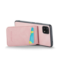 Load image into Gallery viewer, Fierre Shann Crazy Horse Card Holder Back Cover PU Phone Case, For Samsung Galaxy A22 5G, For Samsung Galaxy A51 5G, For Samsung Galaxy A71 5G, For Samsung Galaxy A53 5G, For Samsung Galaxy A73 5G, For Samsung Galaxy A33 5G, For Samsung Galaxy A52 4G /...