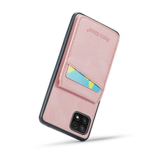 Load image into Gallery viewer, Fierre Shann Crazy Horse Card Holder Back Cover PU Phone Case, For Samsung Galaxy A22 5G, For Samsung Galaxy A51 5G, For Samsung Galaxy A71 5G, For Samsung Galaxy A53 5G, For Samsung Galaxy A73 5G, For Samsung Galaxy A33 5G, For Samsung Galaxy A52 4G /...