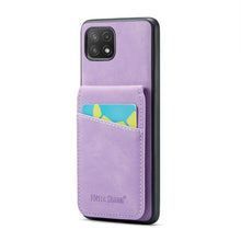 Load image into Gallery viewer, Fierre Shann Crazy Horse Card Holder Back Cover PU Phone Case, For Samsung Galaxy A22 5G, For Samsung Galaxy A51 5G, For Samsung Galaxy A71 5G, For Samsung Galaxy A53 5G, For Samsung Galaxy A73 5G, For Samsung Galaxy A33 5G, For Samsung Galaxy A52 4G /...