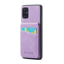 Load image into Gallery viewer, Fierre Shann Crazy Horse Card Holder Back Cover PU Phone Case, For Samsung Galaxy A22 5G, For Samsung Galaxy A51 5G, For Samsung Galaxy A71 5G, For Samsung Galaxy A53 5G, For Samsung Galaxy A73 5G, For Samsung Galaxy A33 5G, For Samsung Galaxy A52 4G /...