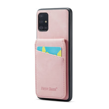Load image into Gallery viewer, Fierre Shann Crazy Horse Card Holder Back Cover PU Phone Case, For Samsung Galaxy A22 5G, For Samsung Galaxy A51 5G, For Samsung Galaxy A71 5G, For Samsung Galaxy A53 5G, For Samsung Galaxy A73 5G, For Samsung Galaxy A33 5G, For Samsung Galaxy A52 4G /...
