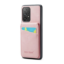 Load image into Gallery viewer, Fierre Shann Crazy Horse Card Holder Back Cover PU Phone Case, For Samsung Galaxy A22 5G, For Samsung Galaxy A51 5G, For Samsung Galaxy A71 5G, For Samsung Galaxy A53 5G, For Samsung Galaxy A73 5G, For Samsung Galaxy A33 5G, For Samsung Galaxy A52 4G /...