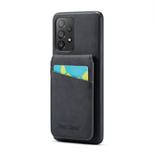 Load image into Gallery viewer, Fierre Shann Crazy Horse Card Holder Back Cover PU Phone Case, For Samsung Galaxy A22 5G, For Samsung Galaxy A51 5G, For Samsung Galaxy A71 5G, For Samsung Galaxy A53 5G, For Samsung Galaxy A73 5G, For Samsung Galaxy A33 5G, For Samsung Galaxy A52 4G /...