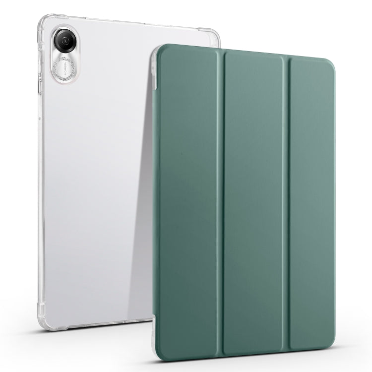 3-fold Clear TPU Smart Leather Tablet Case with Pen Slot, For Xiaomi Pad 7 / 7 Pro, For Xiaomi Redmi Pad Pro 12.1, For Xiaomi Pad 6S Pro, For Xiaomi Pad 6 Max 14, For Xiaomi Pad 6 / 6 Pro