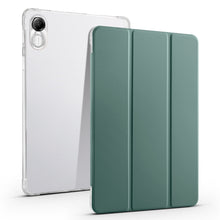 Load image into Gallery viewer, 3-fold Clear TPU Smart Leather Tablet Case with Pen Slot, For Xiaomi Pad 7 / 7 Pro, For Xiaomi Redmi Pad Pro 12.1, For Xiaomi Pad 6S Pro, For Xiaomi Pad 6 Max 14, For Xiaomi Pad 6 / 6 Pro