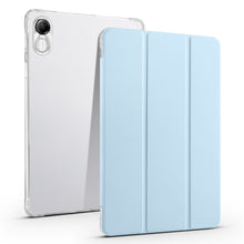 Load image into Gallery viewer, 3-fold Clear TPU Smart Leather Tablet Case with Pen Slot, For Xiaomi Pad 7 / 7 Pro, For Xiaomi Redmi Pad Pro 12.1, For Xiaomi Pad 6S Pro, For Xiaomi Pad 6 Max 14, For Xiaomi Pad 6 / 6 Pro