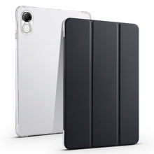 Load image into Gallery viewer, 3-fold Clear TPU Smart Leather Tablet Case with Pen Slot, For Xiaomi Pad 7 / 7 Pro, For Xiaomi Redmi Pad Pro 12.1, For Xiaomi Pad 6S Pro, For Xiaomi Pad 6 Max 14, For Xiaomi Pad 6 / 6 Pro