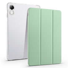 Load image into Gallery viewer, 3-fold Clear TPU Smart Leather Tablet Case with Pen Slot, For Xiaomi Pad 7 / 7 Pro, For Xiaomi Redmi Pad Pro 12.1, For Xiaomi Pad 6S Pro, For Xiaomi Pad 6 Max 14, For Xiaomi Pad 6 / 6 Pro