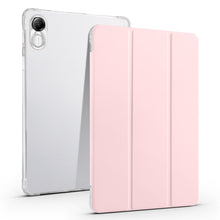 Load image into Gallery viewer, 3-fold Clear TPU Smart Leather Tablet Case with Pen Slot, For Xiaomi Pad 7 / 7 Pro, For Xiaomi Redmi Pad Pro 12.1, For Xiaomi Pad 6S Pro, For Xiaomi Pad 6 Max 14, For Xiaomi Pad 6 / 6 Pro