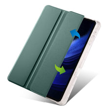 Load image into Gallery viewer, 3-fold Clear TPU Smart Leather Tablet Case with Pen Slot, For Xiaomi Pad 7 / 7 Pro, For Xiaomi Redmi Pad Pro 12.1, For Xiaomi Pad 6S Pro, For Xiaomi Pad 6 Max 14, For Xiaomi Pad 6 / 6 Pro