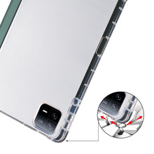 Load image into Gallery viewer, 3-fold Clear TPU Smart Leather Tablet Case with Pen Slot, For Xiaomi Pad 7 / 7 Pro, For Xiaomi Redmi Pad Pro 12.1, For Xiaomi Pad 6S Pro, For Xiaomi Pad 6 Max 14, For Xiaomi Pad 6 / 6 Pro