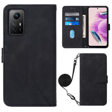 Load image into Gallery viewer, Crossbody 3D Embossed Flip Leather Phone Case, For Xiaomi Redmi Note 12S 4G Global, For Xiaomi Poco F5 5G/Redmi Note 12 Turbo, For Xiaomi Poco F5 Pro 5G/Redmi K60