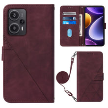 Load image into Gallery viewer, Crossbody 3D Embossed Flip Leather Phone Case, For Xiaomi Redmi Note 12S 4G Global, For Xiaomi Poco F5 5G/Redmi Note 12 Turbo, For Xiaomi Poco F5 Pro 5G/Redmi K60