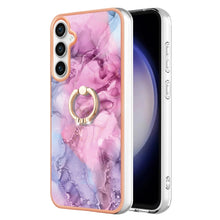 Load image into Gallery viewer, Electroplating Marble Dual-side IMD Phone Case with Ring