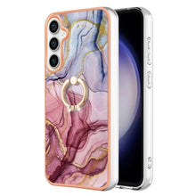 Load image into Gallery viewer, Electroplating Marble Dual-side IMD Phone Case with Ring