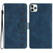 Load image into Gallery viewer, Seven Butterflies Embossed Leather Phone Case