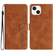 Load image into Gallery viewer, Seven Butterflies Embossed Leather Phone Case, For iPhone 16, For iPhone 15 Pro Max, For iPhone 15 Pro, For iPhone 15 Plus, For iPhone 15, For iPhone 14 Plus, For iPhone 14, For iPhone 14 Pro