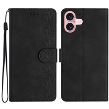 Load image into Gallery viewer, Seven Butterflies Embossed Leather Phone Case, For iPhone 16e / 17e, For iPhone 17 Pro Max, For iPhone 17 Pro, For iPhone 17, For iPhone Air, For iPhone 16 Pro Max, For iPhone 16 Pro, For iPhone 16 Plus
