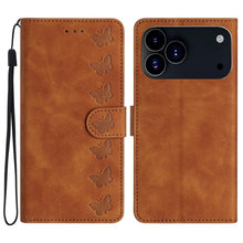Load image into Gallery viewer, Seven Butterflies Embossed Leather Phone Case, For iPhone 18 Pro / 17 Pro, For iPhone 18 Pro Max / 17 Pro Max, For iPhone 16e / 17e, For iPhone 17, For iPhone Air, For iPhone 16 Pro Max, For iPhone 16 Pro, For iPhone 16 Plus