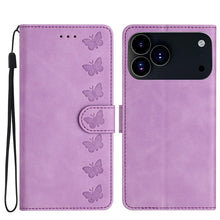 Load image into Gallery viewer, Seven Butterflies Embossed Leather Phone Case, For iPhone 18 Pro / 17 Pro, For iPhone 18 Pro Max / 17 Pro Max, For iPhone 16e / 17e, For iPhone 17, For iPhone Air, For iPhone 16 Pro Max, For iPhone 16 Pro, For iPhone 16 Plus