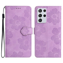 Load image into Gallery viewer, Flower Embossing Pattern Leather Phone Case, For Samsung Galaxy S23 5G, For Samsung Galaxy S23 Ultra 5G, For Samsung Galaxy S22 5G, For Samsung Galaxy S22+ 5G, For Samsung Galaxy S22 Ultra 5G, For Samsung Galaxy S21 5G, For Samsung Galaxy S21+ 5G      ...