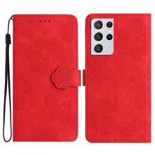 Load image into Gallery viewer, Flower Embossing Pattern Leather Phone Case, For Samsung Galaxy S23 5G, For Samsung Galaxy S23 Ultra 5G, For Samsung Galaxy S22 5G, For Samsung Galaxy S22+ 5G, For Samsung Galaxy S22 Ultra 5G, For Samsung Galaxy S21 5G, For Samsung Galaxy S21+ 5G      ...