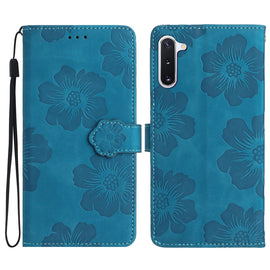 Flower Embossing Pattern Leather Phone Case, For Samsung Galaxy Note10, For Samsung Galaxy Note10+