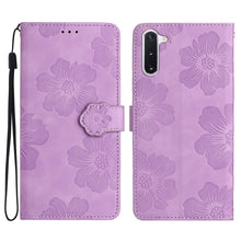 Load image into Gallery viewer, Flower Embossing Pattern Leather Phone Case, For Samsung Galaxy Note10, For Samsung Galaxy Note10+