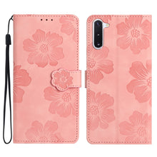 Load image into Gallery viewer, Flower Embossing Pattern Leather Phone Case, For Samsung Galaxy Note10, For Samsung Galaxy Note10+