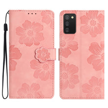 Load image into Gallery viewer, Flower Embossing Pattern Leather Phone Case, For Samsung Galaxy S24 Ultra 5G, For Samsung Galaxy A35 5G, For Samsung Galaxy A02s / F02s 164, For Samsung Galaxy A15, For Samsung Galaxy A25 5G, For Samsung Galaxy A02s EU, For Samsung Galaxy A05          ...