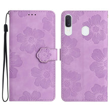 Load image into Gallery viewer, Flower Embossing Pattern Leather Phone Case, For Samsung Galaxy A12, For Samsung Galaxy A13 4G, For Samsung Galaxy A13 5G, For Samsung Galaxy A14 5G, For Samsung Galaxy A20 / A30, For Samsung Galaxy A20e, For Samsung Galaxy A20s, For Samsung Galaxy A21...
