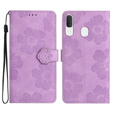 Load image into Gallery viewer, Flower Embossing Pattern Leather Phone Case, For Samsung Galaxy A12, For Samsung Galaxy A13 4G, For Samsung Galaxy A13 5G, For Samsung Galaxy A14 5G, For Samsung Galaxy A20 / A30, For Samsung Galaxy A20e, For Samsung Galaxy A20s, For Samsung Galaxy A21...