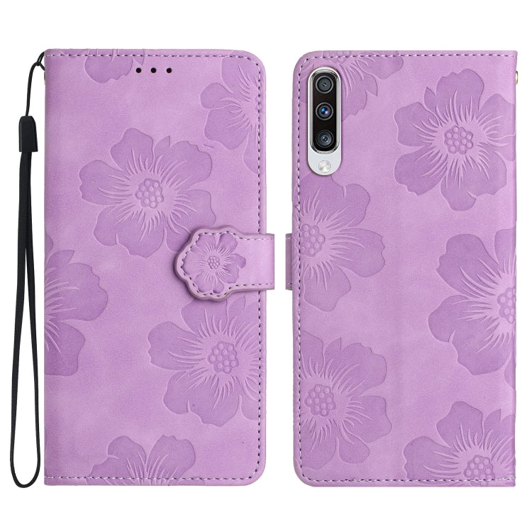 Flower Embossing Pattern Leather Phone Case, For Samsung Galaxy A42 5G, For Samsung Galaxy A50, For Samsung Galaxy A51 4G, For Samsung Galaxy A52 5G, For Samsung Galaxy A53 5G, For Samsung Galaxy A54 5G, For Samsung Galaxy A70, For Samsung Galaxy A71 4...