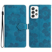 Load image into Gallery viewer, Flower Embossing Pattern Leather Phone Case