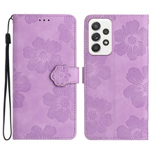 Load image into Gallery viewer, Flower Embossing Pattern Leather Phone Case