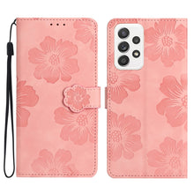 Load image into Gallery viewer, Flower Embossing Pattern Leather Phone Case